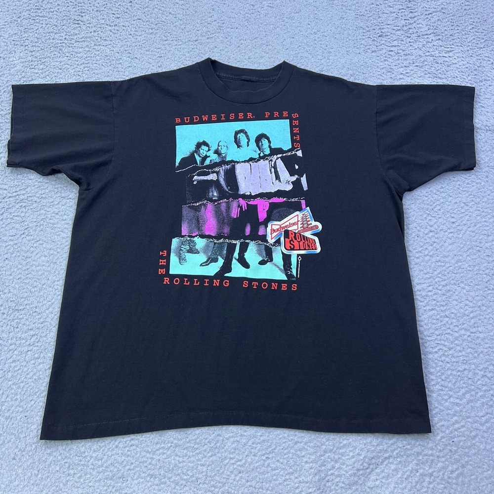 VTG 1994 Rolling Stones Voodoo Lounge Budweiser Band Tee XL Single Stitch Shirt